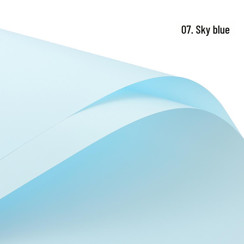 Korean Style Waterproof Flower Wrapping Paper - Pure Color Bouquet Packaging Material