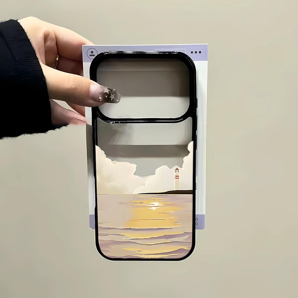 Sunrise Over The Sea Phone Case For IPhone 16 15 14 Pro 13 12 11 17 Pro Max Case 16 Plus 17 Air Shockproof Soft Clear Case Coque