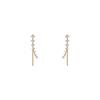 Zircon Earrings for Women's Hot Style Light Luxury Earrings Niche Design High-end Ear Bone Clip Temperament Ear Accessories
