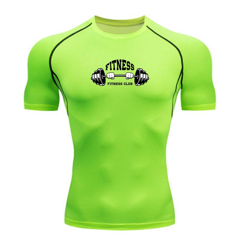 Men's Compression Workout Sports T-Shirt, Breathable Quick D