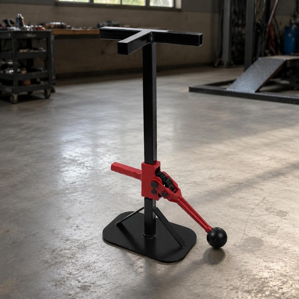 Repair Tricycle Lift Maintenance Jack with Ratcheting Lever Stable Service