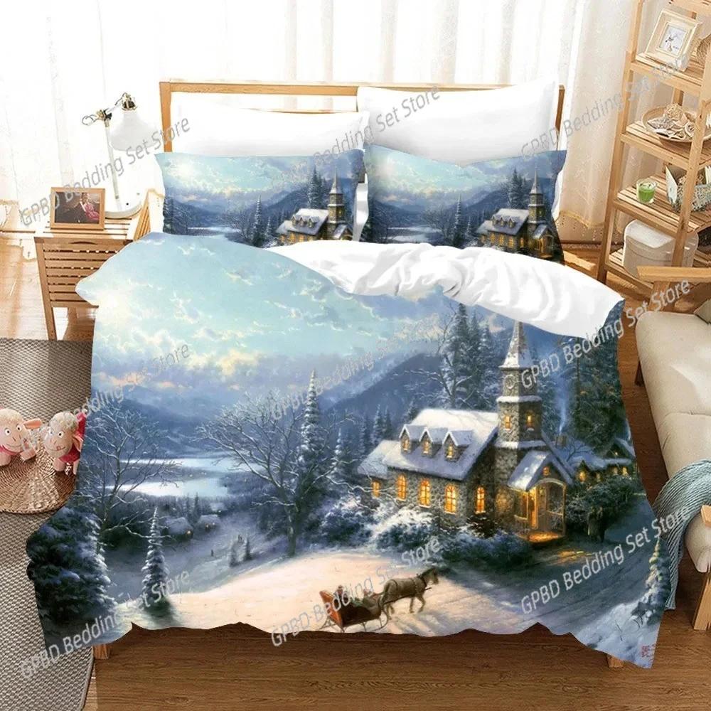 Comforter 3D Print Oil Painting Van Gogh Star Sky 3D Bedding Set Comforter Linen S Home Decor Single Double Twin