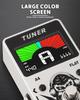 STRICH Tuner Guitar Pedal with Precision Chromatic Drop Tuning, 430-450Hz, A4 True Bypass, Color Display, for Electric Guitar and Bass