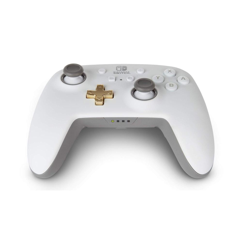 [Produs Licențiat Nintendo] Controller Wireless Îmbunătățit PowerA pentru Nintendo Switch - Alb [Garanție 2 Ani] 1518390JP-02