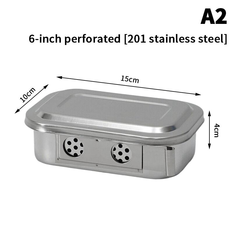 Dentalinstrumente-Tablett aus Edelstahl mit Deckel Chirurgische Medizinische Sterilisationsbox Desinfektionsbehälter für Dentalgeräte