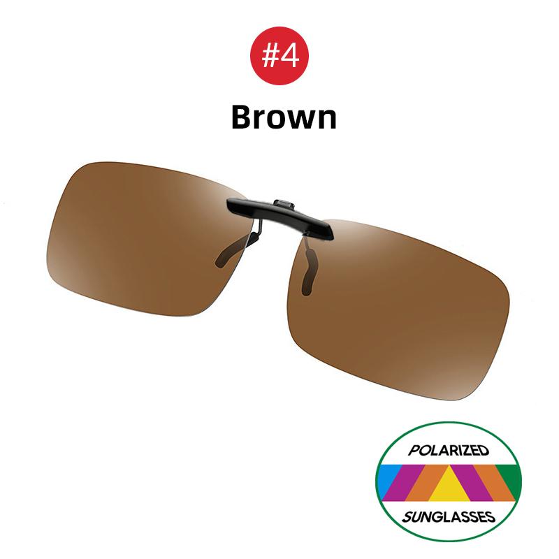 Vivibee Occhiali da Sole da Pesca da Uomo Clip-on a Specchio Blu Occhiali Polarizzati Uv400 da Donna Quadrati Visione Notturna Guida Occhiali da Sole