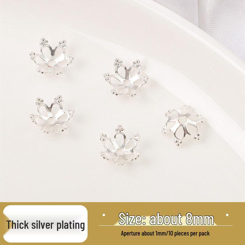 

Колпачки для бусин в виде цветков форзиции, заполненные золотом 14 карат, для изготовления украшений