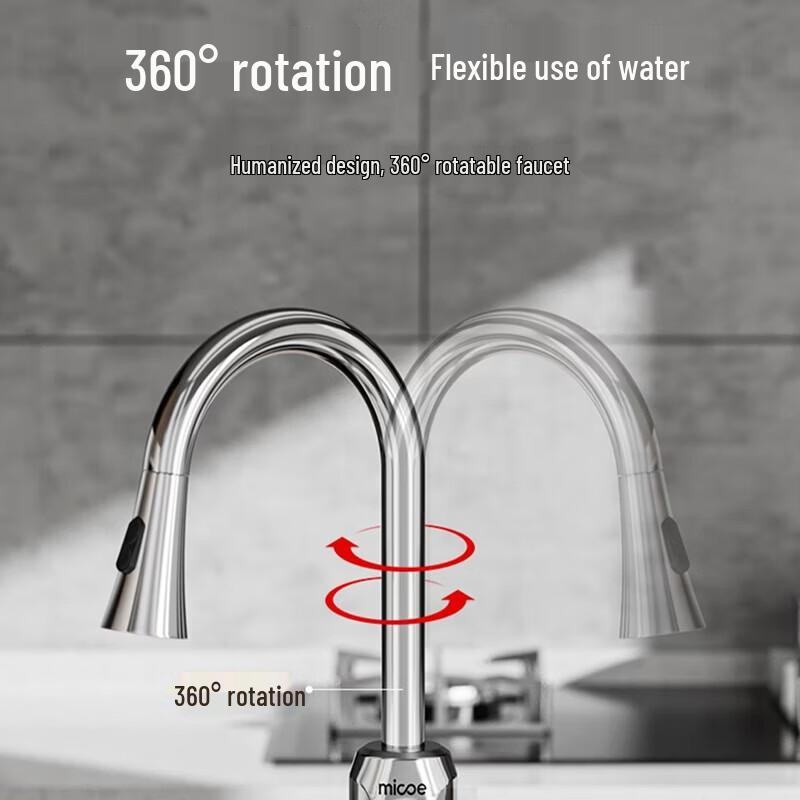 MICOE Instant Electric Pull-Out Kitchen Faucet