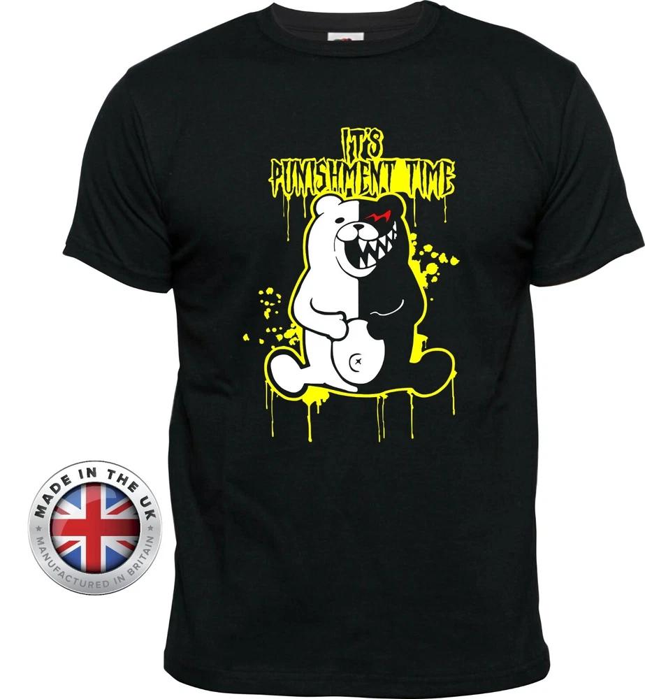 Danganronpa T Shirt Monokuma Bear Punishunisext Black TShirt UnisexLadies Fitted S