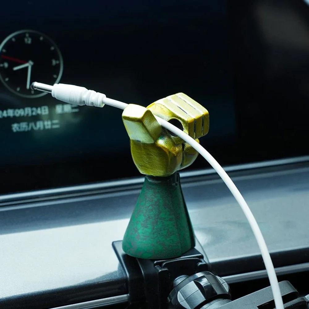 Resin Decompression Charging Cable Storage Office Desktop Decoration Small Ornaments Multi-functional Pen Holder Storage Rack