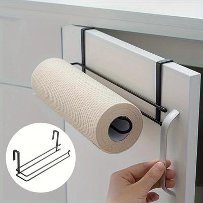 Asılı Tuvalet Kağıdı Tutucu Rulo Tutucu Banyo Havlu Askısı Delme Yok Mutfak Banyo Uzatılmış Hafif Depolama Rafı