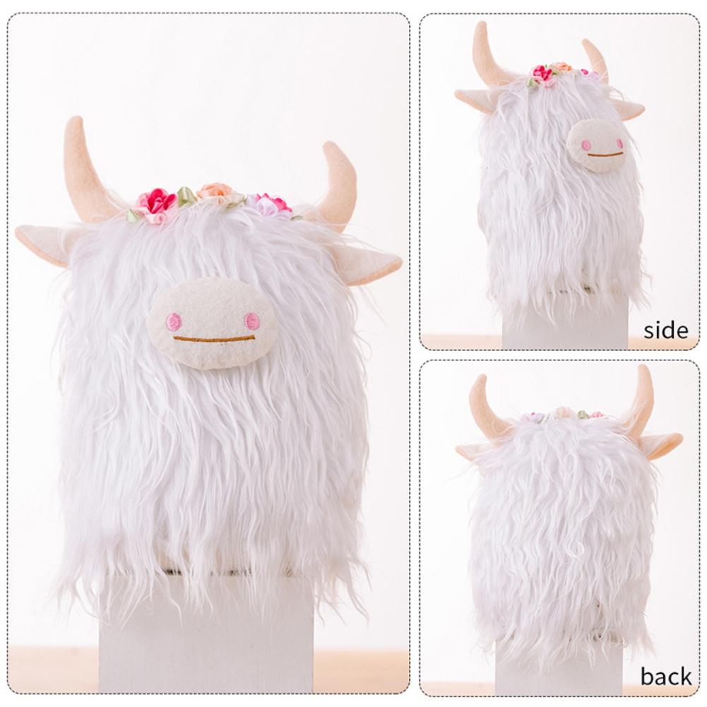 Yak Plush Dolls Holiday Decoration Dolls Dwarf Scottish Yak Decorated Dolls