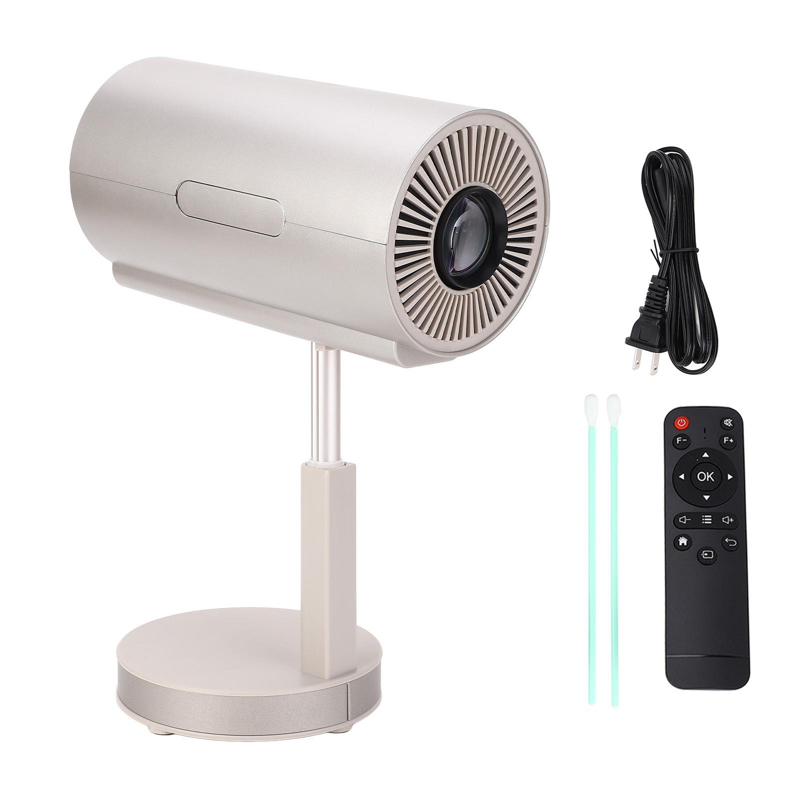 

Умный мини-проектор 4K 1080P с поддержкой скрытой подставки, портативный домашний проектор для Android с углом поворота 90 градусов US Plug 100‑240V