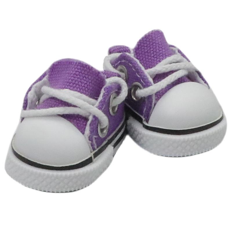 17cm Labubu Multi-Color Low-Top Canvas Doll Shoes - Dress-Up Photo Props