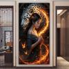 Tigers Leopards and Woman Large Size Diamond Painting New Collection Animals Diy Full Drill Rhinestone Embroidery Mosaic Cross Stitch Kits
