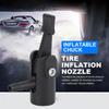Inflatable Pump Clip Plastic/Metal Air Compressor Nozzle Fast Inflating Air Pump Connector for 5-6mm Vehicle Automobile Air Hose