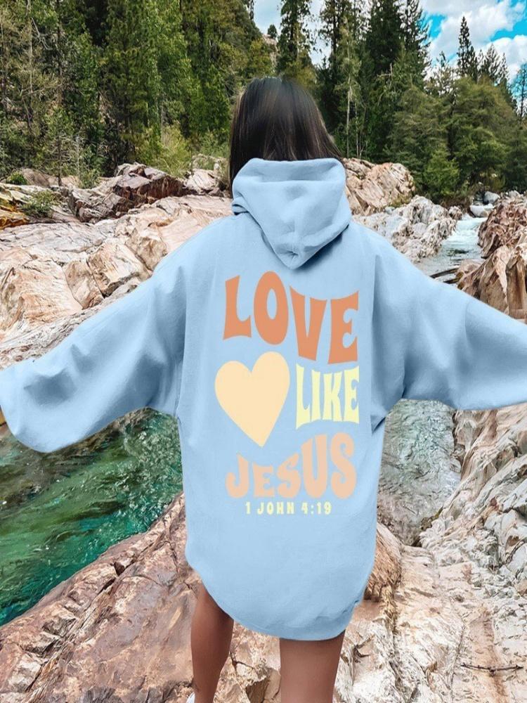 2024 Cross Border E-commerce New European and American Men's and Women's Same Style Shoulder Sleeve Hoodie Printed Loose and Vel