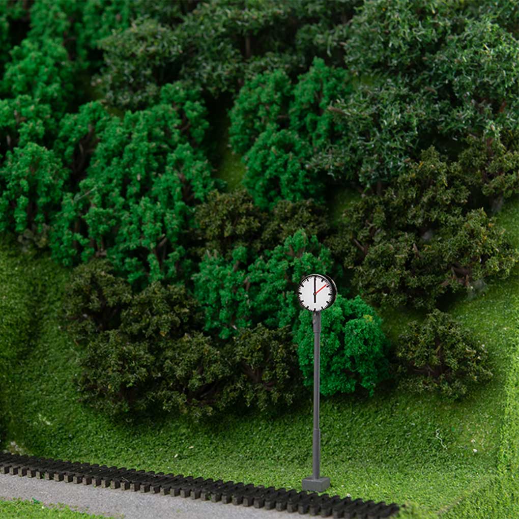 Platform Clock Lamps Metal DIY Material Miniature Lamppost Train Layout Lightweight Post Street Lights Bonsai Decorations