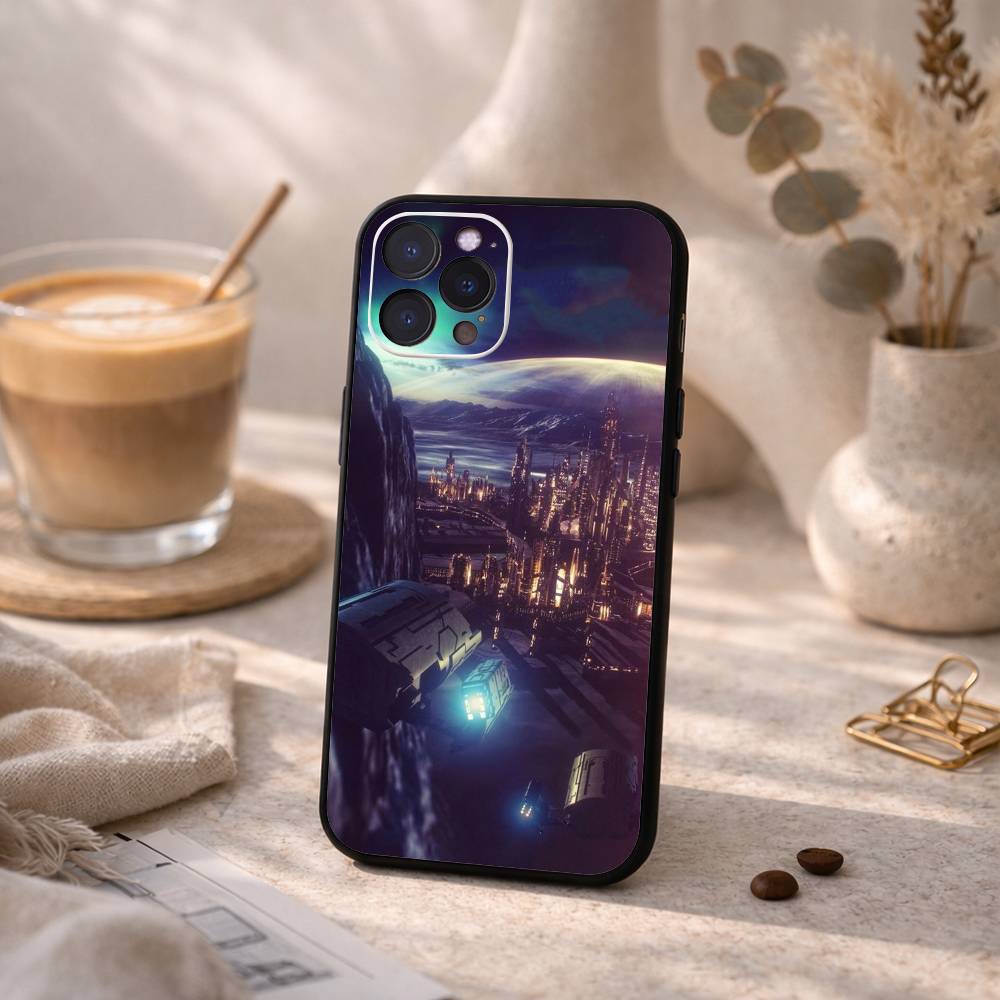 1PC S-Stargate A-Atlantis Phone Case For iPhone17,16,15,14,13,12Plus,Pro Max,XS,5G Soft Silicone Black Cover