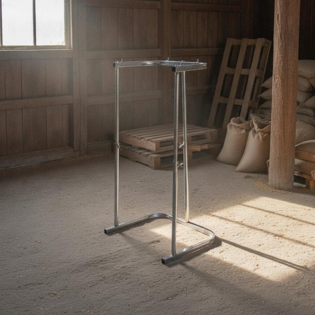 Sack Holder Frame Metal Grain Bagging Stand Adjustable Bag Long-Lasting