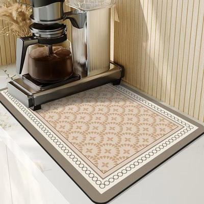 Saugfähige Abtropfmatte No-wash Tischmatte Geschirrspülpads Kaffeemaschinen Abtropfmatte Schüssel