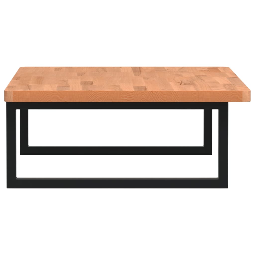 Vidaxl Wall Shelf Under Sink, Steel and Solid Beech Wood