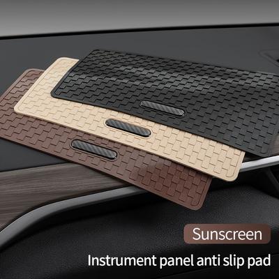 1 Peça Tapete Antiderrapante para Painel de Carro Lavável Sem Marcas Adesivo de Gel Pegajoso Silicone Suporte Antiderrapante para Celular GPS