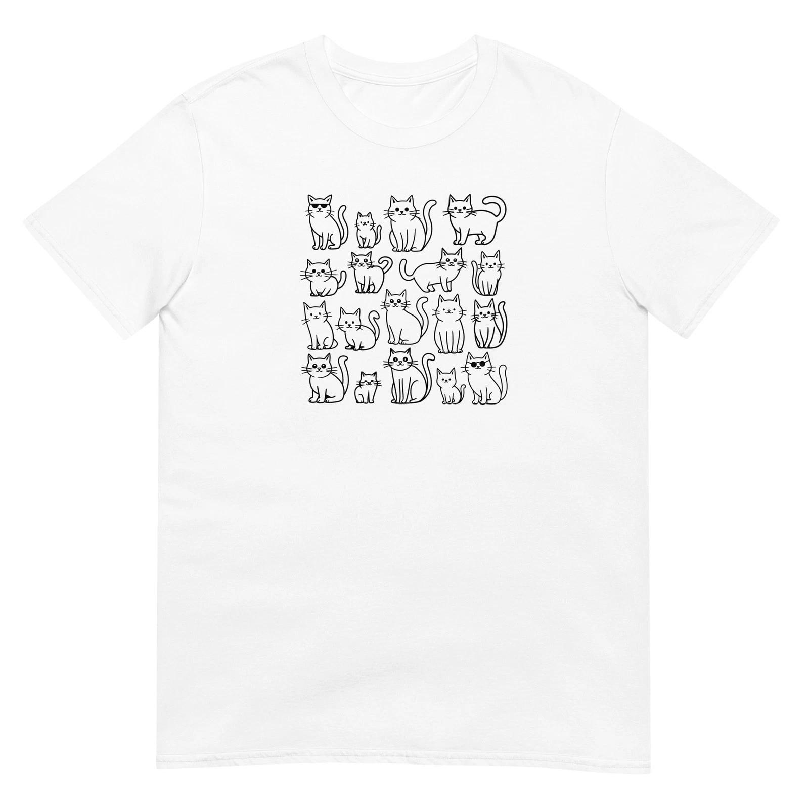 Cat Tshirt Funny Tee Cats Lover Pet T-Shirt Unisex Design 3XL