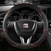 Para SEAT Exeo 2008~2013 Capa de volante de carro PU Couro Antiderrapante Acessórios automotivos Envio rápido