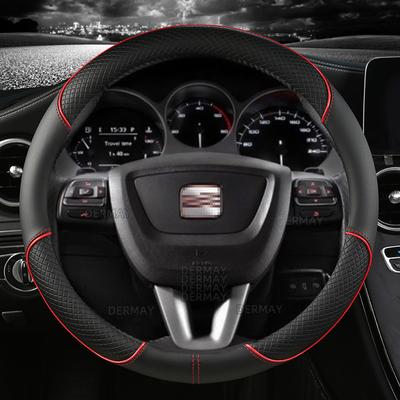 For SEAT Exeo 2008~2013 Car Steering Wheel Cover PU Leather Non-slip Auto Accsesories Fast Shipping