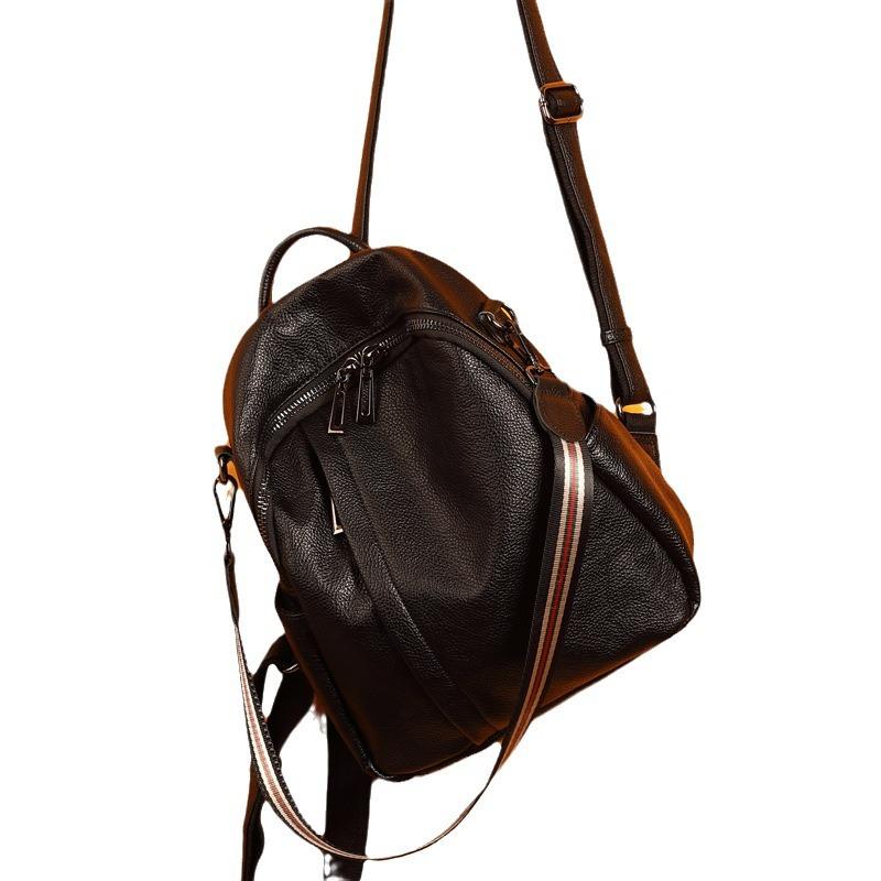 Women's Spring/Summer New Fashion Backpack Multi Functional Anti Theft Leather Backpack Soft Leather Women's Bag