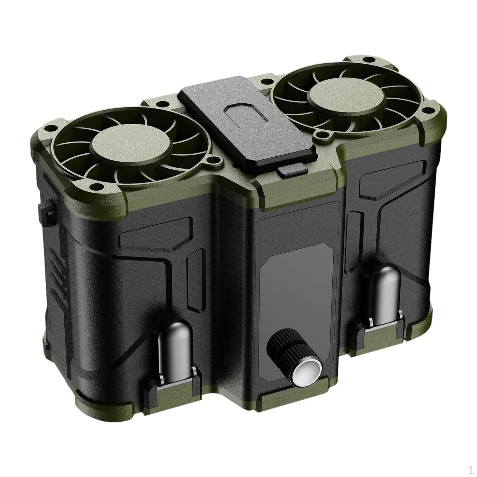 

Портативный поясной вентилятор, носимый, без рук, многофункциональный, прочный, с охлаждающим зажимом для ремня для улицы