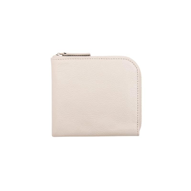 

[Business Leather Factory] L-shaped zipper wallet Water repellent original leather cow leather unisex compact Holds 10 cards coin purse YKK zipper