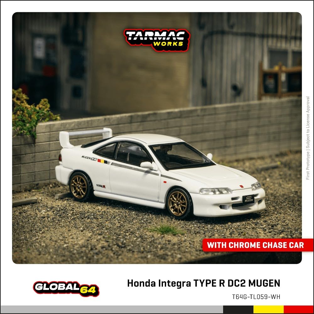Speedmaster Japan TARMACWORKS Honda Integra TYPE R DC2 MUGEN Championship White Finished Model 1/64 T64G-TL059-WH