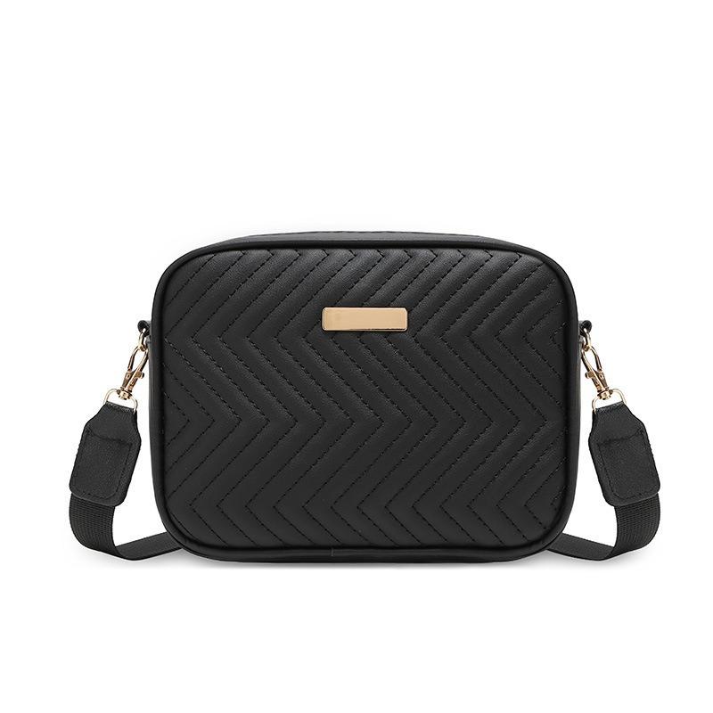 Small Bag Embroidery Thread Bag Fashion Camera Bag Wide Shoulder Strap Simple Shoulder Messenger Bag Women's Bag