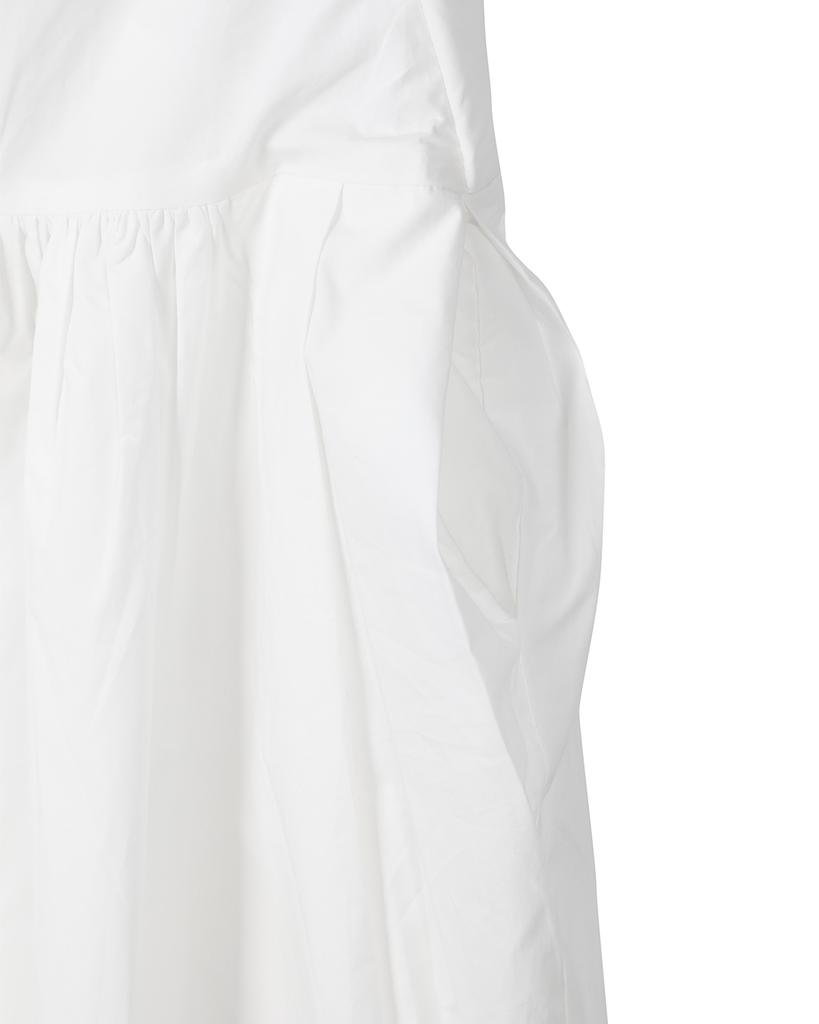 Akeumueo Blank Cotton Dress White
