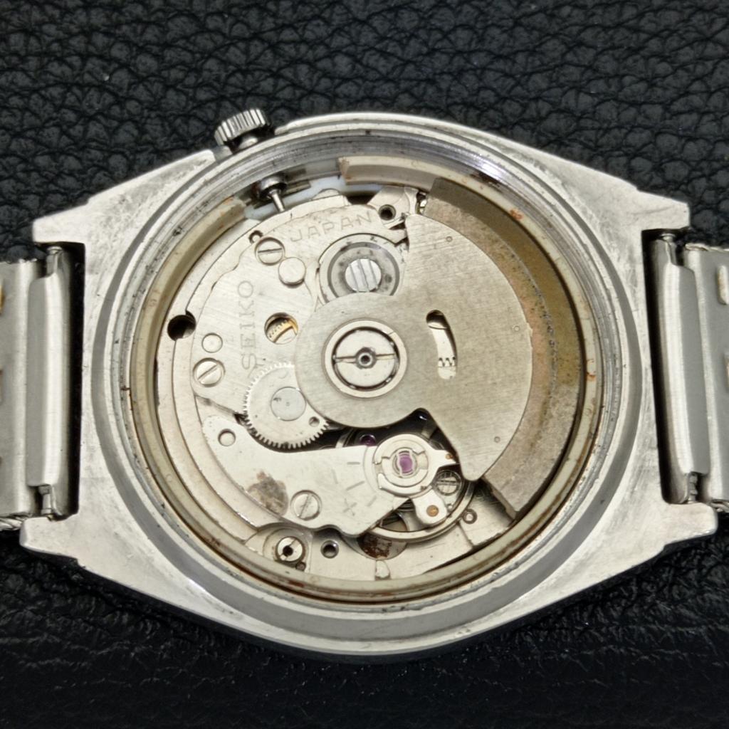 VINTAGE SEIKO 5 AUTOMATIC 7009A JAPAN MENS BLACK COLOR DIAL WATCH a500100-2 R151a-a500100