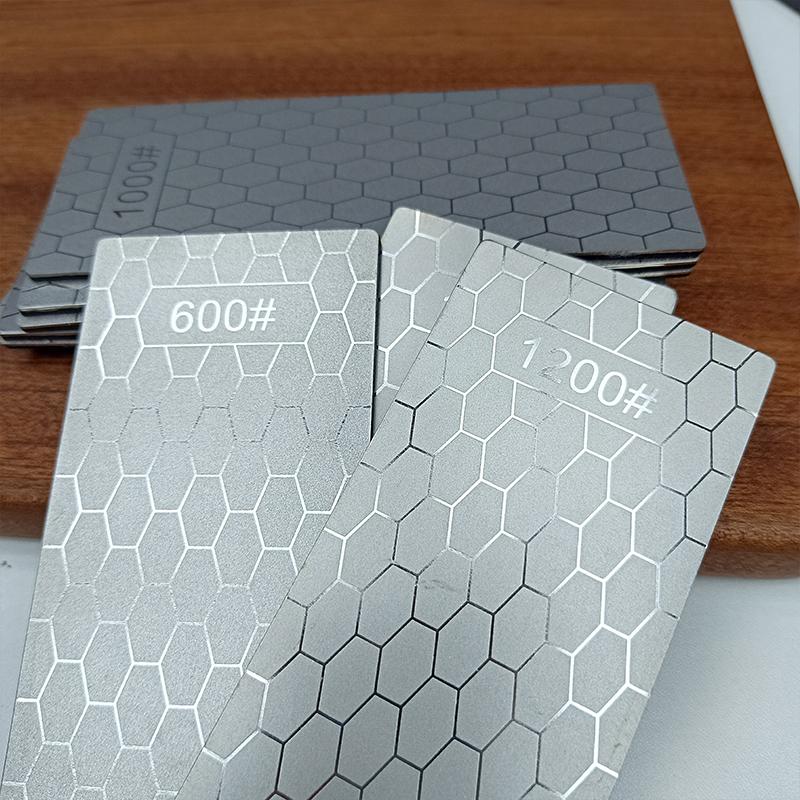 1pc Professional Diamond Knives Sharpening Stone 240#-3000# Knife Sharpener Ultra-thin Honeycomb Surface Whetstone Tool