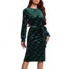 Women's Spring And Summer Waist Round Neck -of -sleeved Strap Dress
