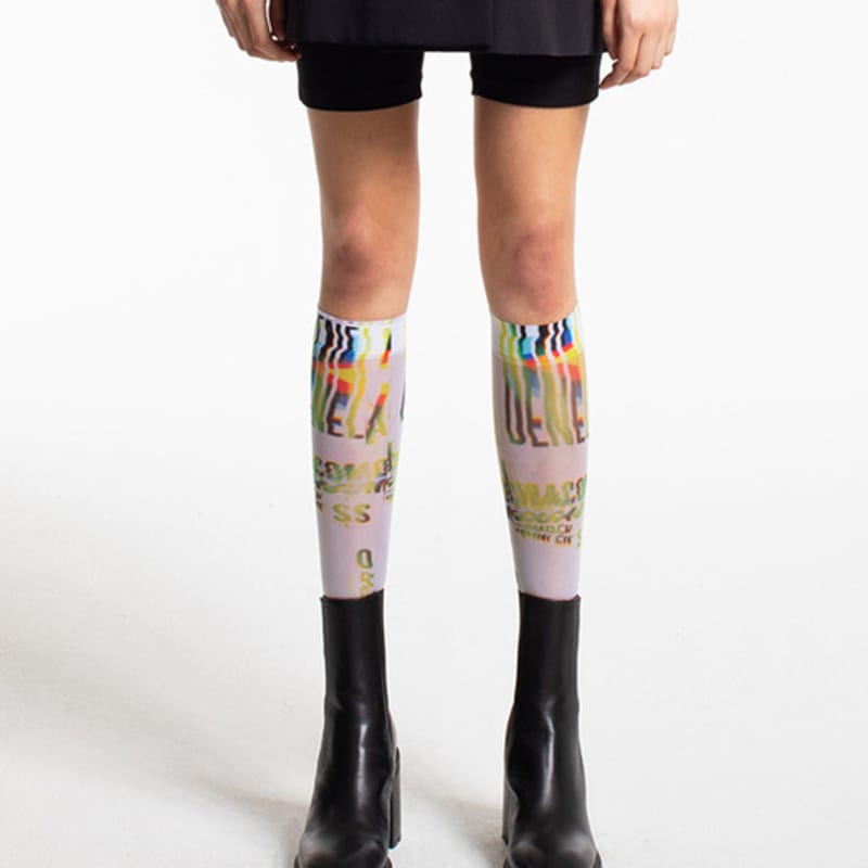 

Романтичный тигр Белые гольфы до колена Free