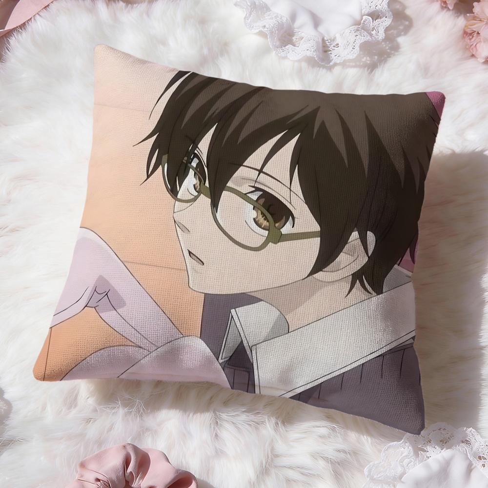 Ouran High School Host ClubS Cushion Cover Premium Comfort Reversible Pillow Cove -Two in One Design for Any Room & Car Interior