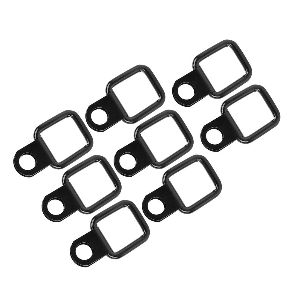 8pcs D‑Ring Anchors Quick Removal Fastener Tie Downs Fit for Jeep Wrangler JK YJ TJ JKU Sports Sahara for Freedom
