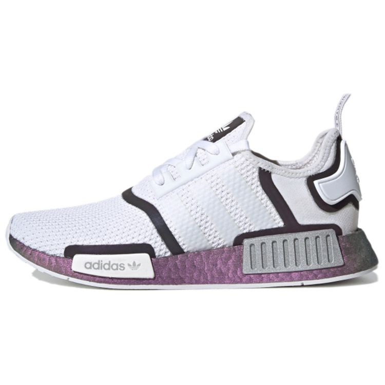 

Кроссовки унисекс adidas NMD_R1 White Tech Purple Cloud-White FZ0035