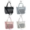 Transparent Ita Bag Large Capacity Pure Color Y2K Tote Bag Lightweight Material Minimalist Style Large Capacity Bag School Use