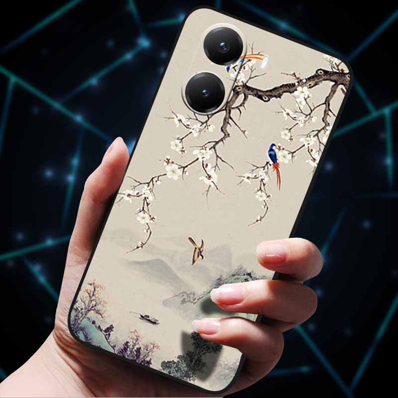 For Xiaomi Poco X7 Pro Case X7Pro 5G Soft Silicone Bumper 3D Flowers Emboss Phone Cases for Poco X 7 Pro 2025 Back Covers Shells