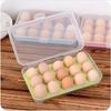 15-Grid Portable Egg Storage Box for Refrigerator and Picnics
