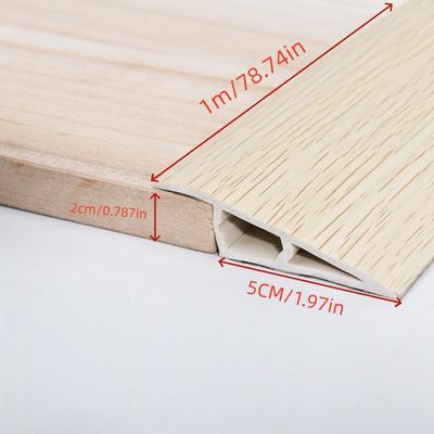 1PC 39.37in PVC Threshold Strips, Self-Adhesive Transition Profiles with Used for Connecting Floor Seams And Carpet Threshold Tr