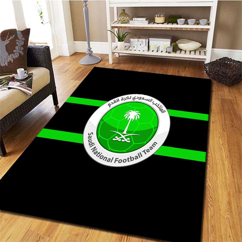 Saudi Arabia National Football Team Carpet Rug for Living Room Bedroom Home Sofa Decoration,Kids play Non-slip Floor Mat
