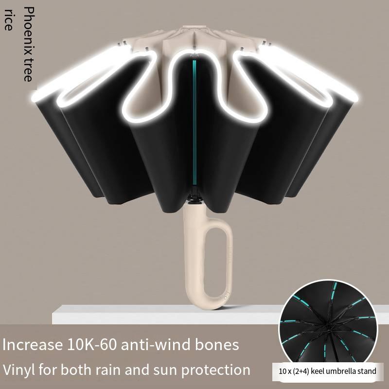 The strongest windproof travel umbrella smallstrong but light portableself-folding umbrella suitable for carsback