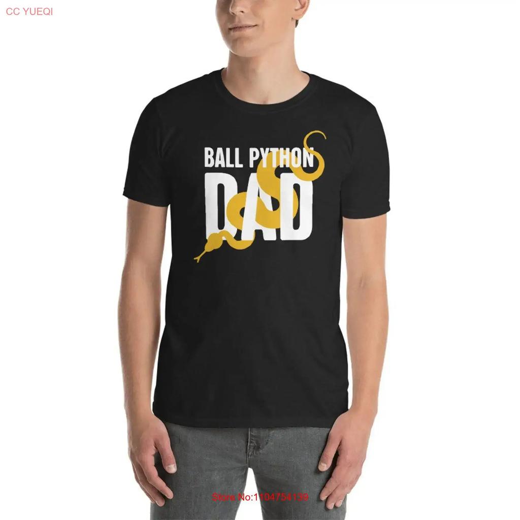 Dad For Snake Reptile Owners Pet Ball Python T Shirt vintage Washed Unisex Top For Everyday Wear Stretched fashion graphic Soft